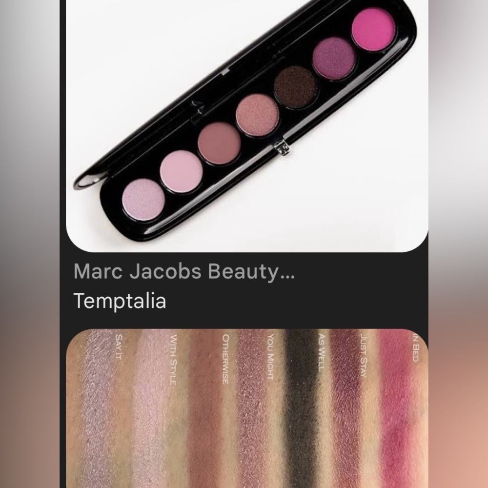 ❤️💜🪻Mark Jacobs Provocouture purples and pinks eyeshadow palette